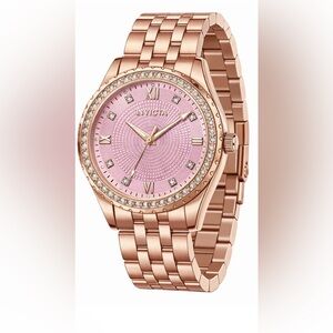 INVICTA Wildflower Women's Rose Gold Watch - 33mm, Pink Dial.